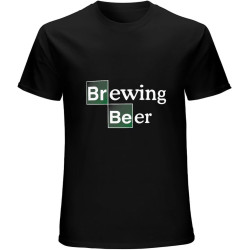 Brewing Beer - Funny Tv Show Breaking Bad Style O-Neck 100% Cotton Short Sleeve Unisex T-Shirt Brewing Beer - Funny Tv Show Breaking Bad Style O-Neck 100% Cotton Short Sleeve Unisex T-Shirt