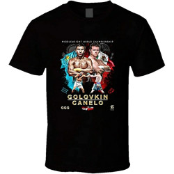 Canelo Vs Golovkin Boxing T-Shirt Graphic Tee for Men Canelo Vs Golovkin Boxing T-Shirt Graphic Tee for Men