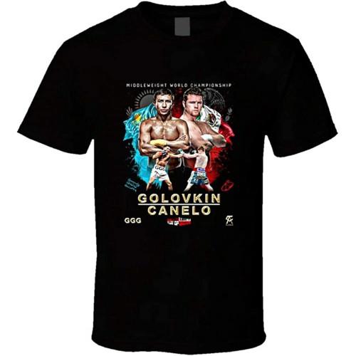 Canelo Vs Golovkin Boxing T-Shirt Graphic Tee for Men