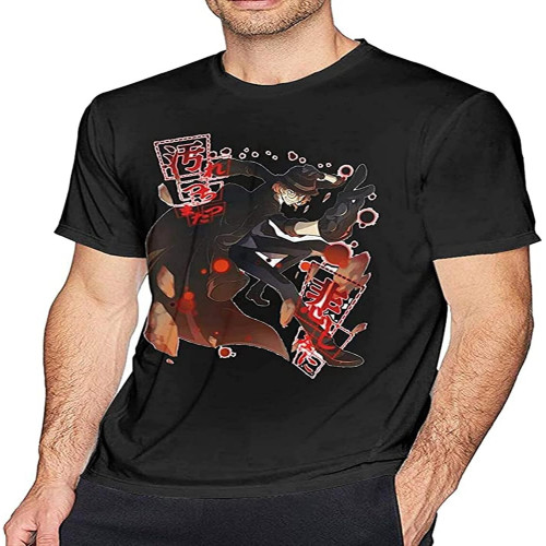 Bungou Stray Dogs T Shirt Short Sleeves O Neck Cotton T-Shirt Bungou Stray Dogs T Shirt Short Sleeves O Neck Cotton T-Shirt