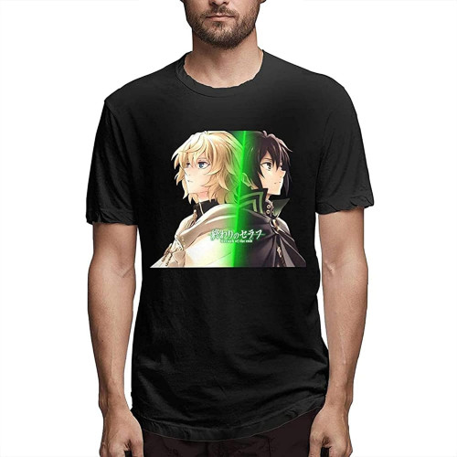 Seraph of The End Comfortable Short Sleeve Shirts Crew Neck Personality Fashion T-Shirt