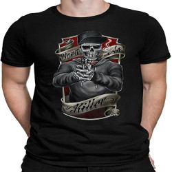Killer Skeleton T-Shirt DTG Printed - Undead Zombie Killer Skeleton T-Shirt DTG Printed - Undead Zombie
