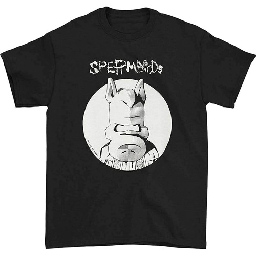 Spermbirds Men' Pig T-Shirt Medium Black