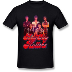Men's Bay City Rollers Band Logo White T Shirt Men's Bay City Rollers Band Logo White T Shirt