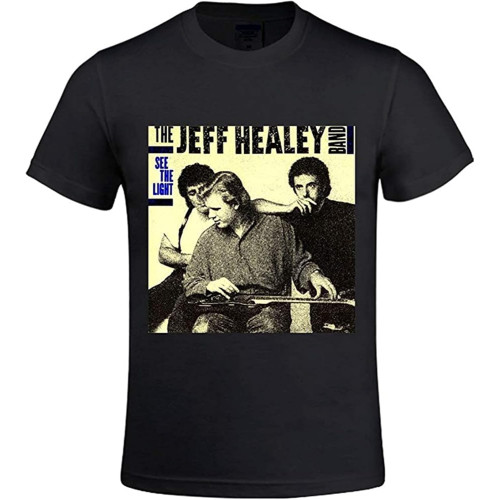 Jeff Healey Band See The Light Funny Tee Shirts for Men Black Jeff Healey Band See The Light Funny Tee Shirts for Men Black